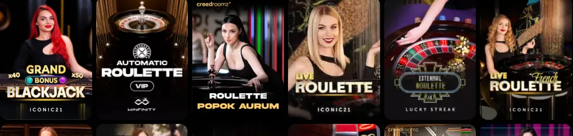 Ζωντανό καζίνο του LuckyBoom: ρουλέτα και μπλακτζάκ